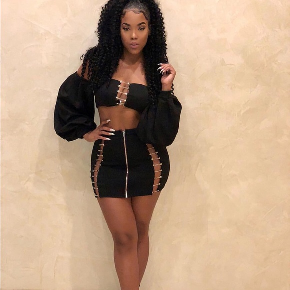 Fashion Nova Dresses & Skirts - Black Skirt Set
